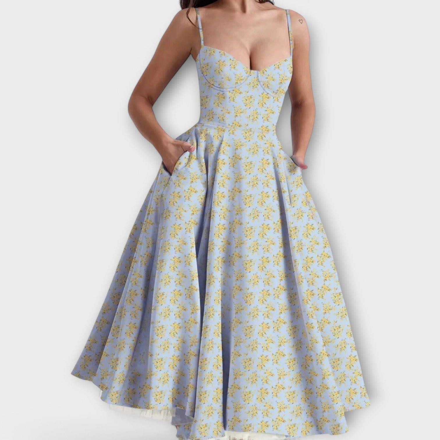 Mélie – Ľahké letné šaty s detailom korzetu