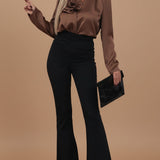 Saténová blúzka - Dvojitá Kvetina