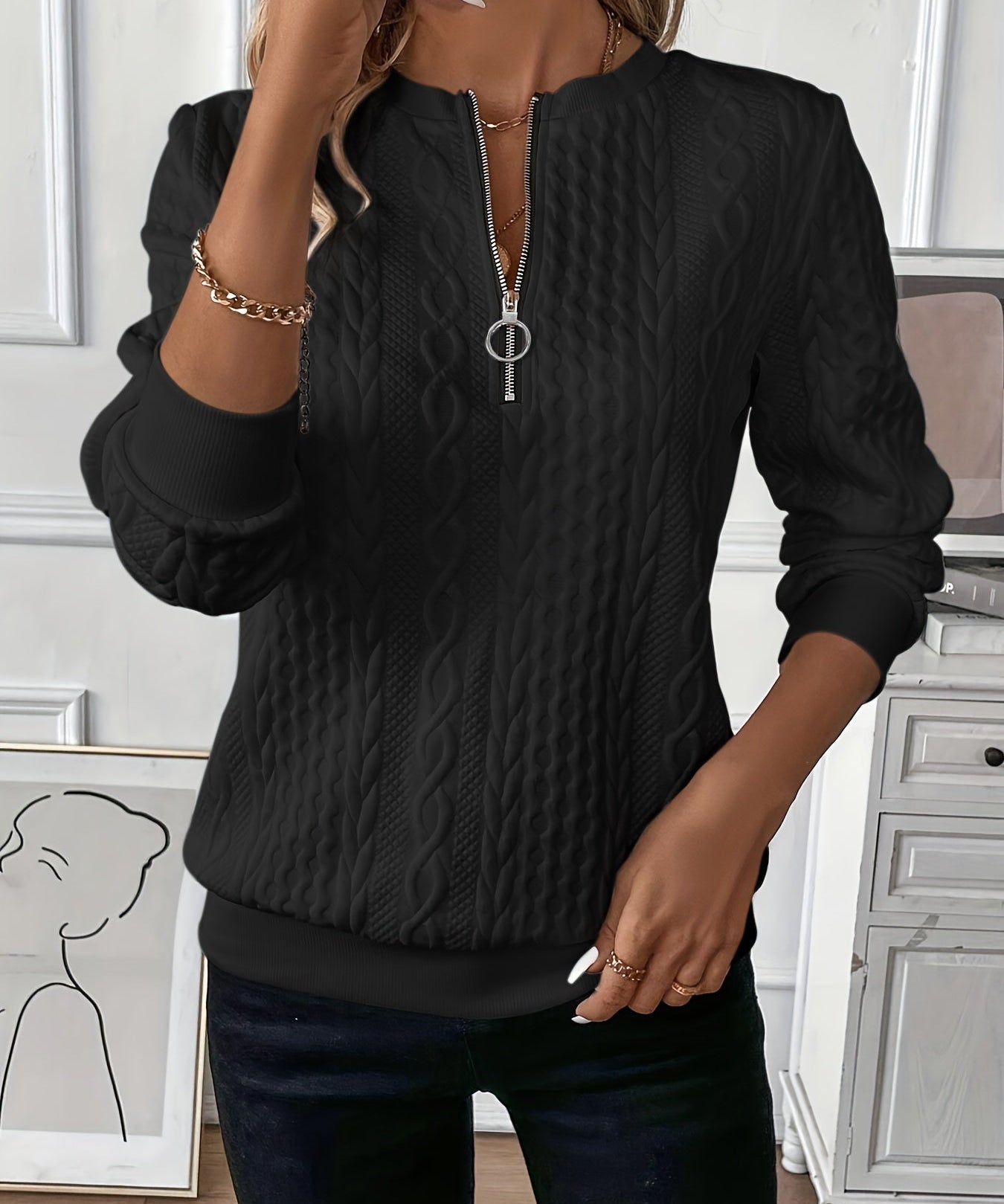 Bérengère™ | Elegantný pulóver z rafinovanej priadze