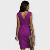 Desi - Šaty s V-výstrihom a rozparkom