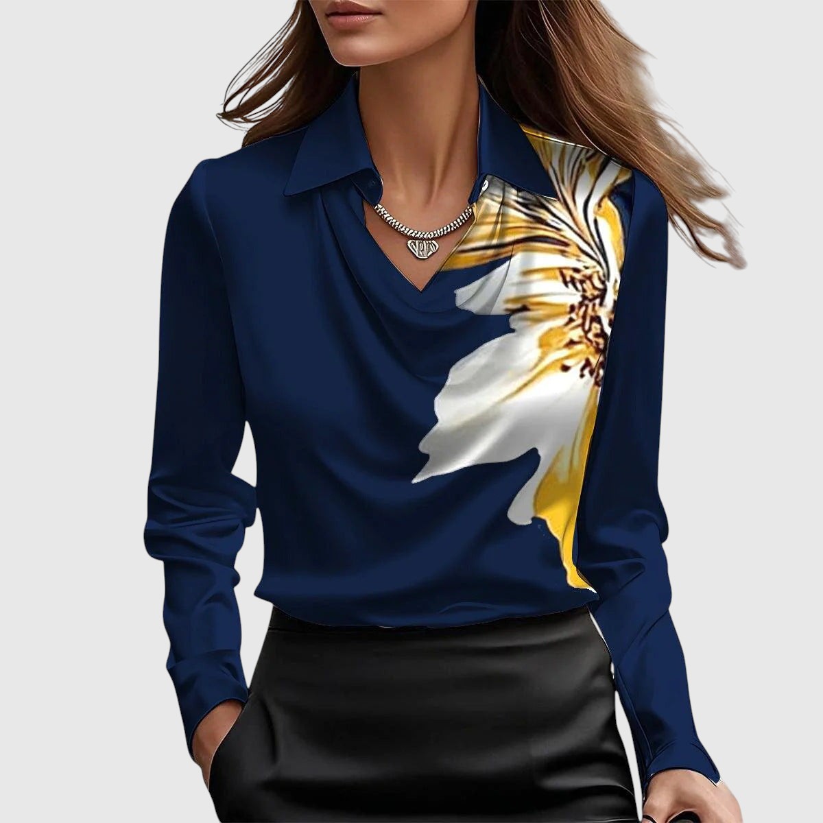 Adéla – Elegantná saténová blúzka