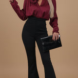 Saténová blúzka - Dvojitá Kvetina