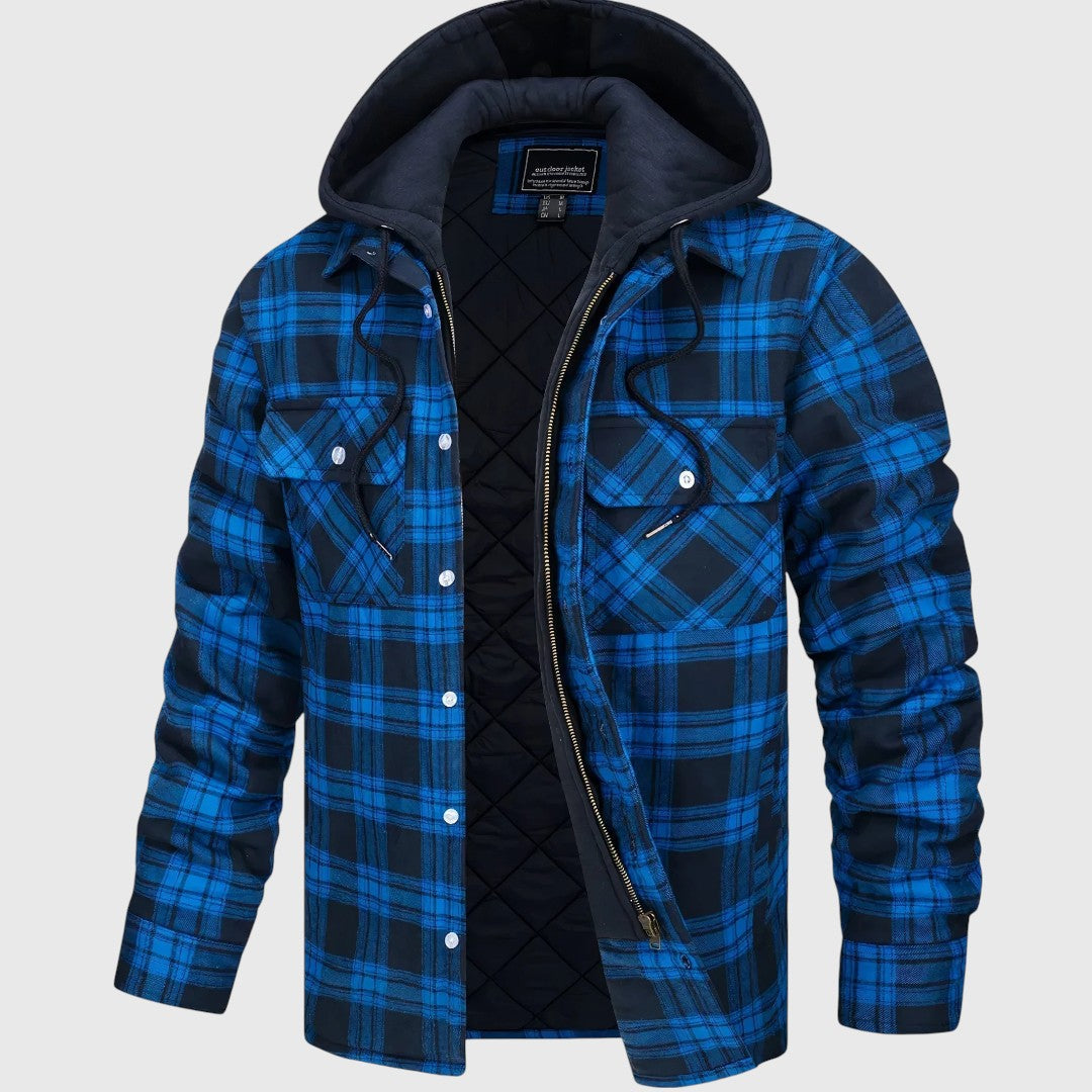 Karl | Kostkovaná bunda s zipom