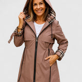 Nathalie - Kabát s kapucňou a páskom