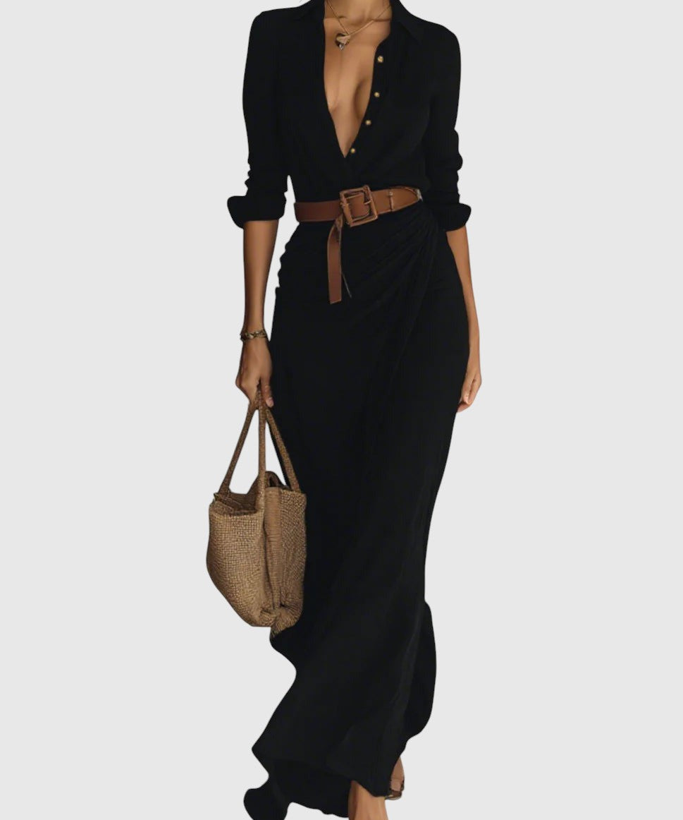 Klara – Šaty s elegantným výstrihom