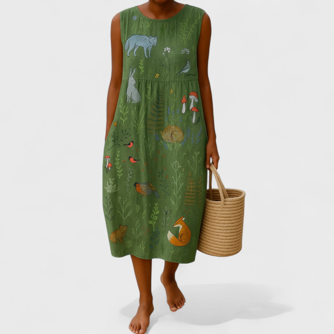 Alena - Elegantné Kvetinové Šaty