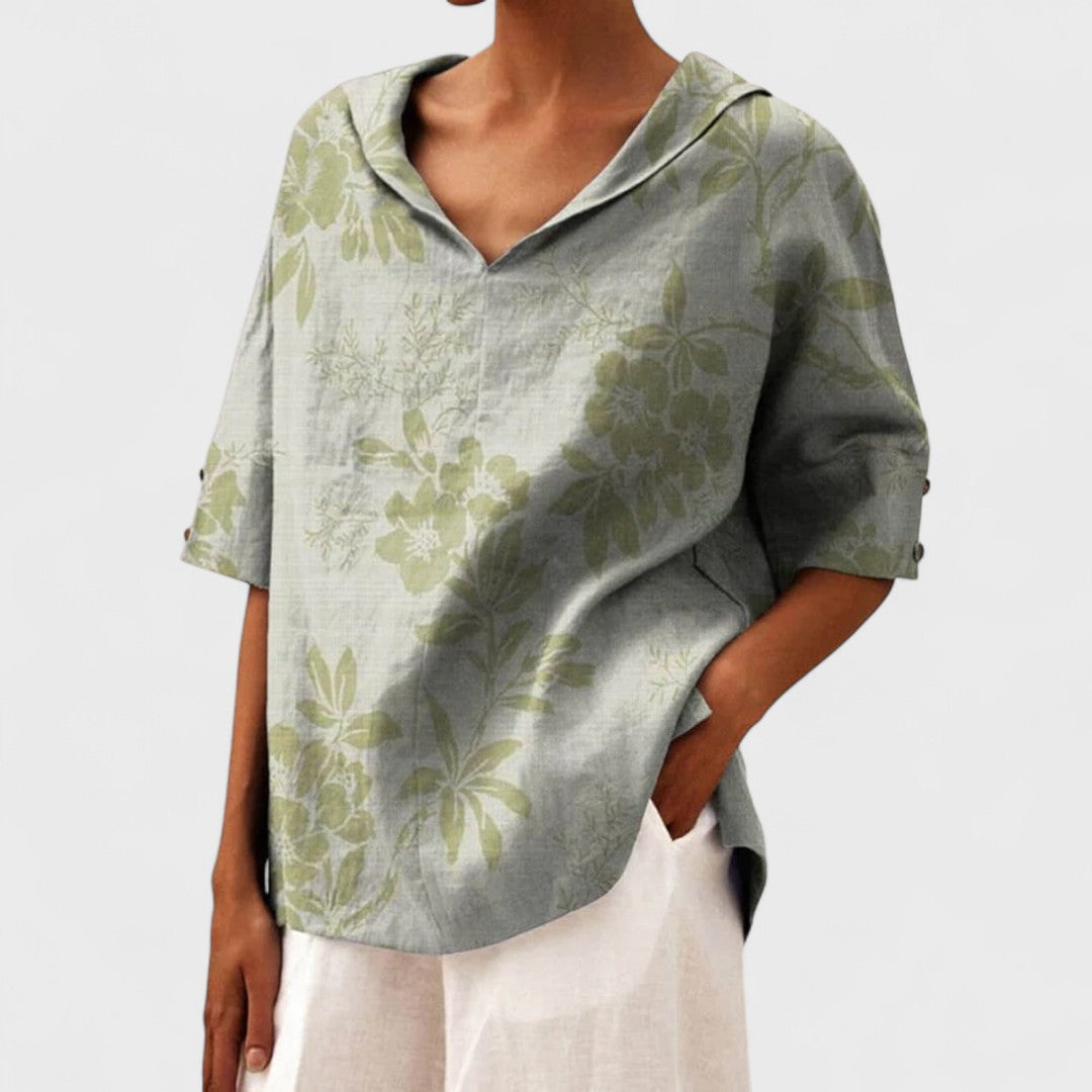 Krista - Elegantná blúzka s výstrihom do V