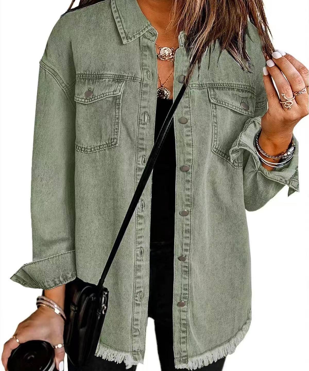 Martina - Džínová košela s gombíkmi