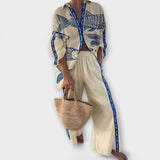 Yazette – Uvoľnený Look s Tlačou Rýb