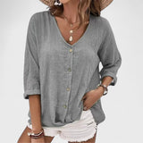 Anna - Letná Ľanová Blúzka