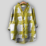 Ľanová blúzka s volánkami