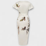 Satinové zavinovací šaty