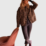 Charlene - Jesenný kabát z kožešiny pre ženy