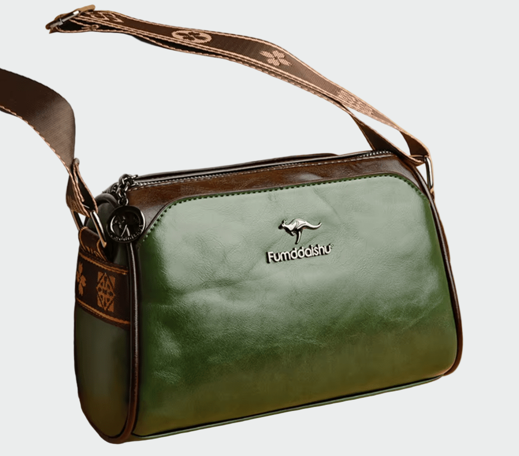 Klasická kožená taška cez rameno