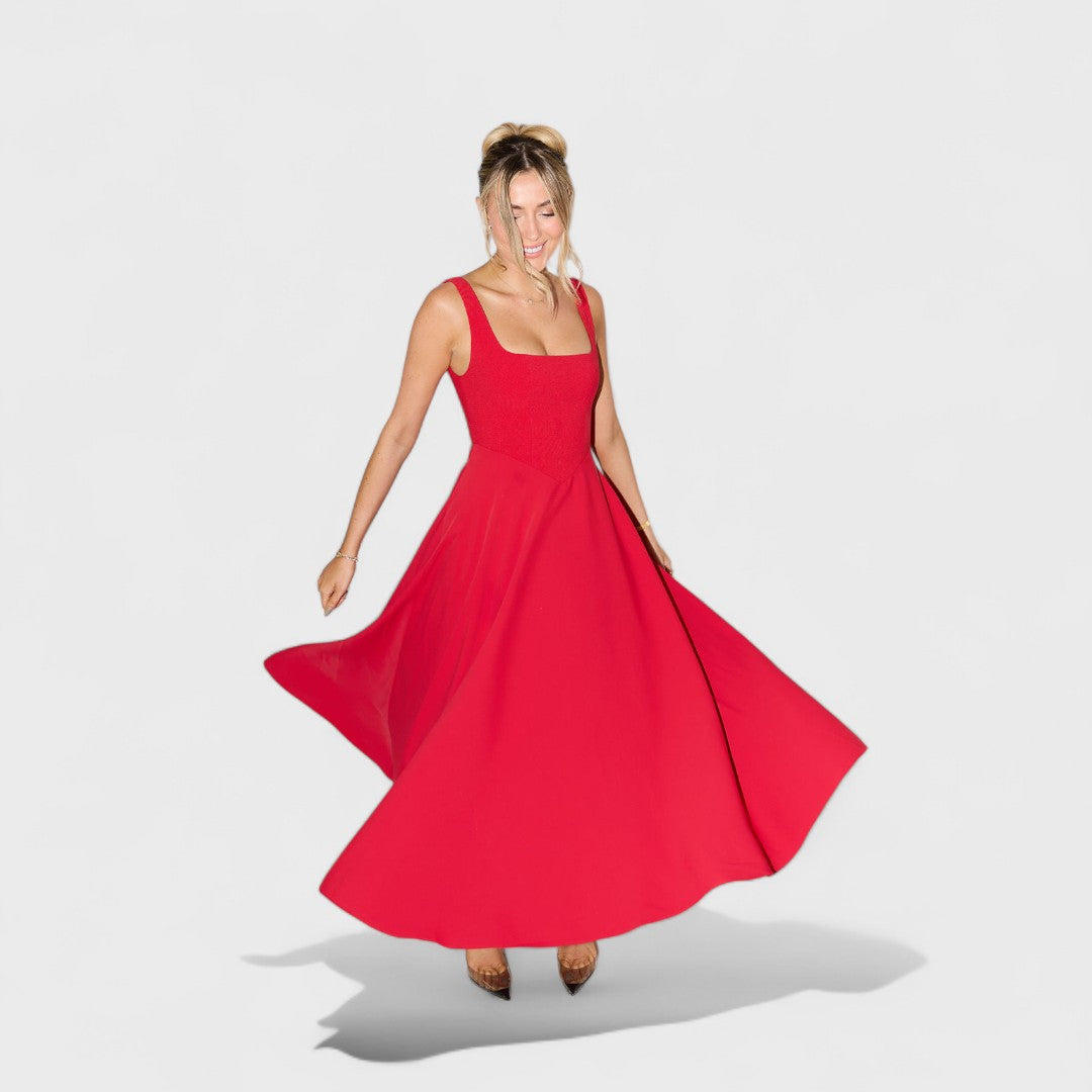 Amelia - Voľné Midi Šaty