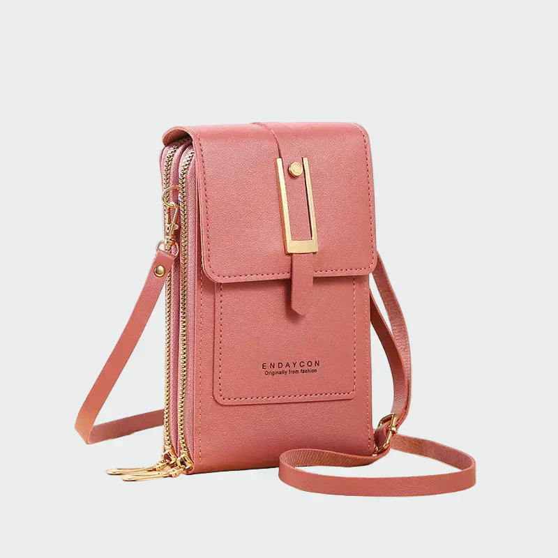 Elegantná kožená taška cez rameno