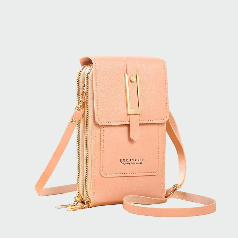 Elegantná kožená taška cez rameno